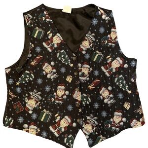 Bobbie Brooks Festive Christmas Vest size Large